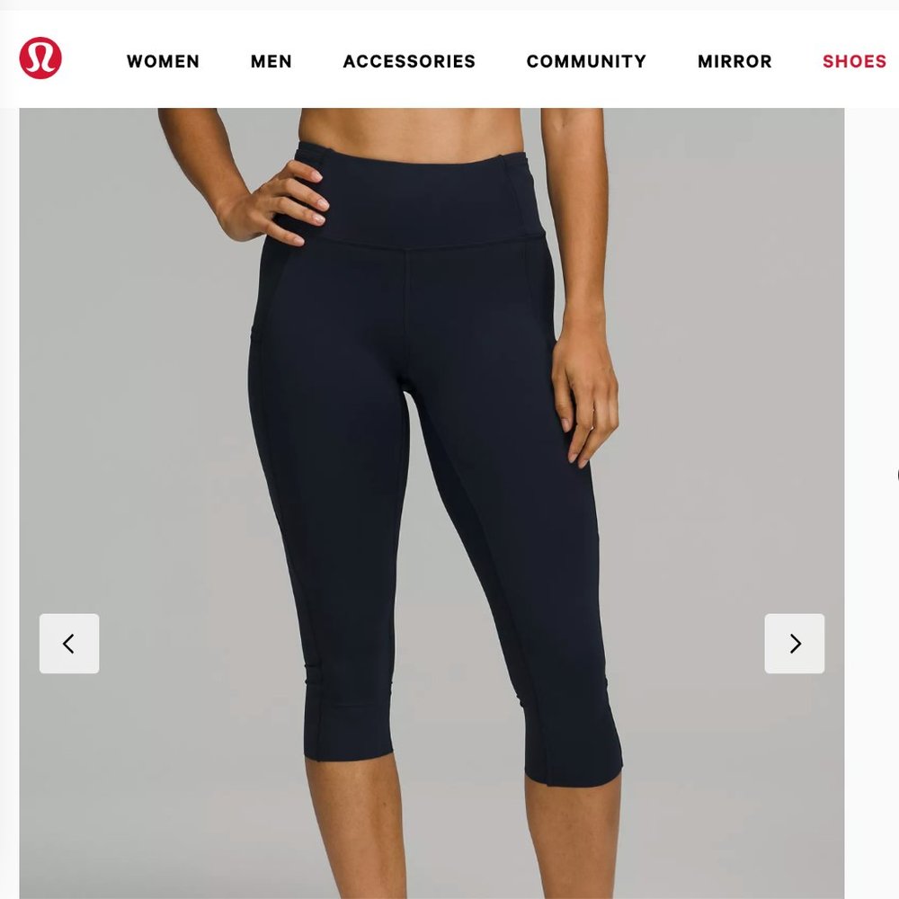 Lululemon Fast and Free High-Rise Crop 19"